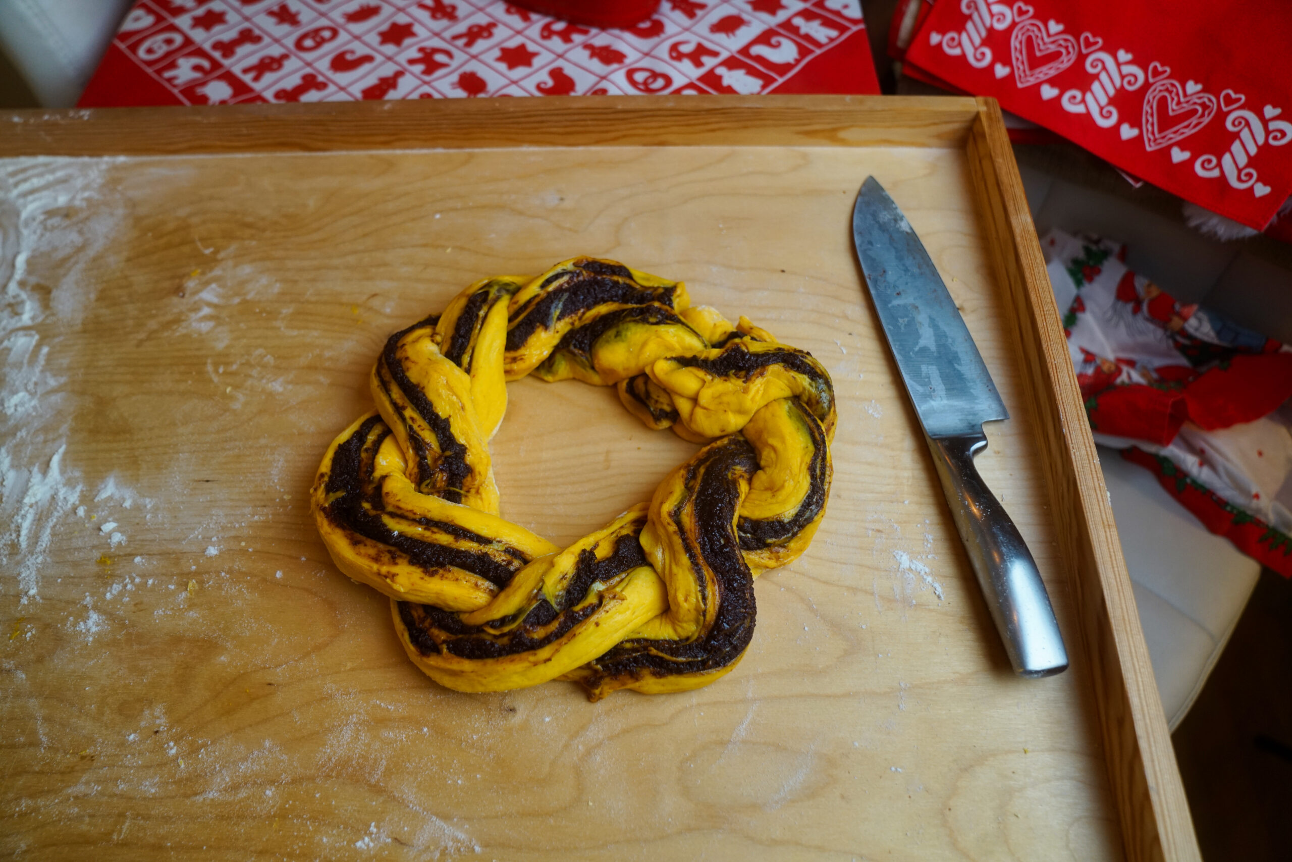 Babka med saffran och chokladfyllning steg 5